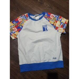 Walt Disney World Shirt S‎ White Mickey Mouse Goofy Beach Classic Retro